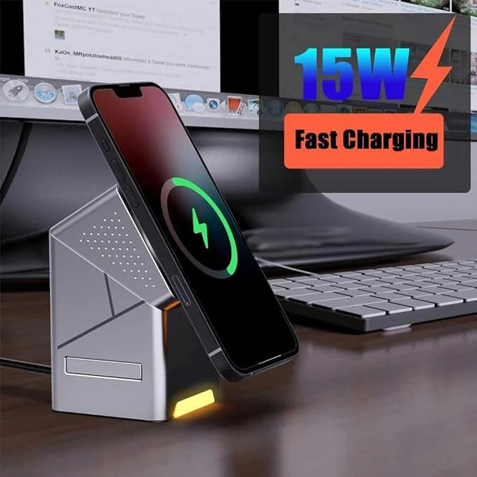 MagniCharge™ 3-in-1 Magnetic Wireless Charging Station