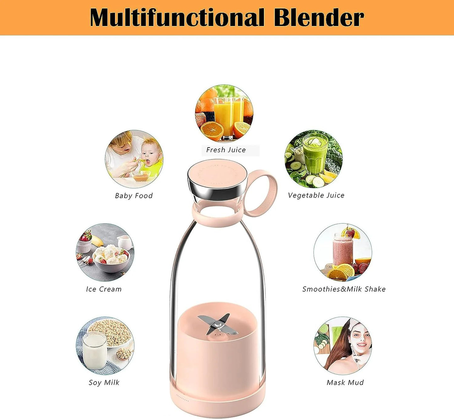 BlendGo™ Portable USB Juicer Bottle