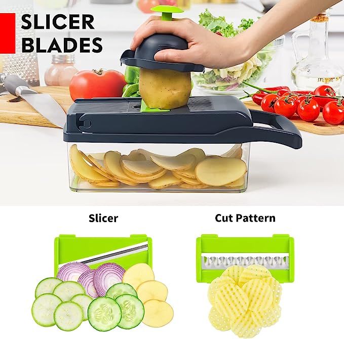 SlicePro™ 8-in-1 Vegetable Cutter, Chopper & Slicer